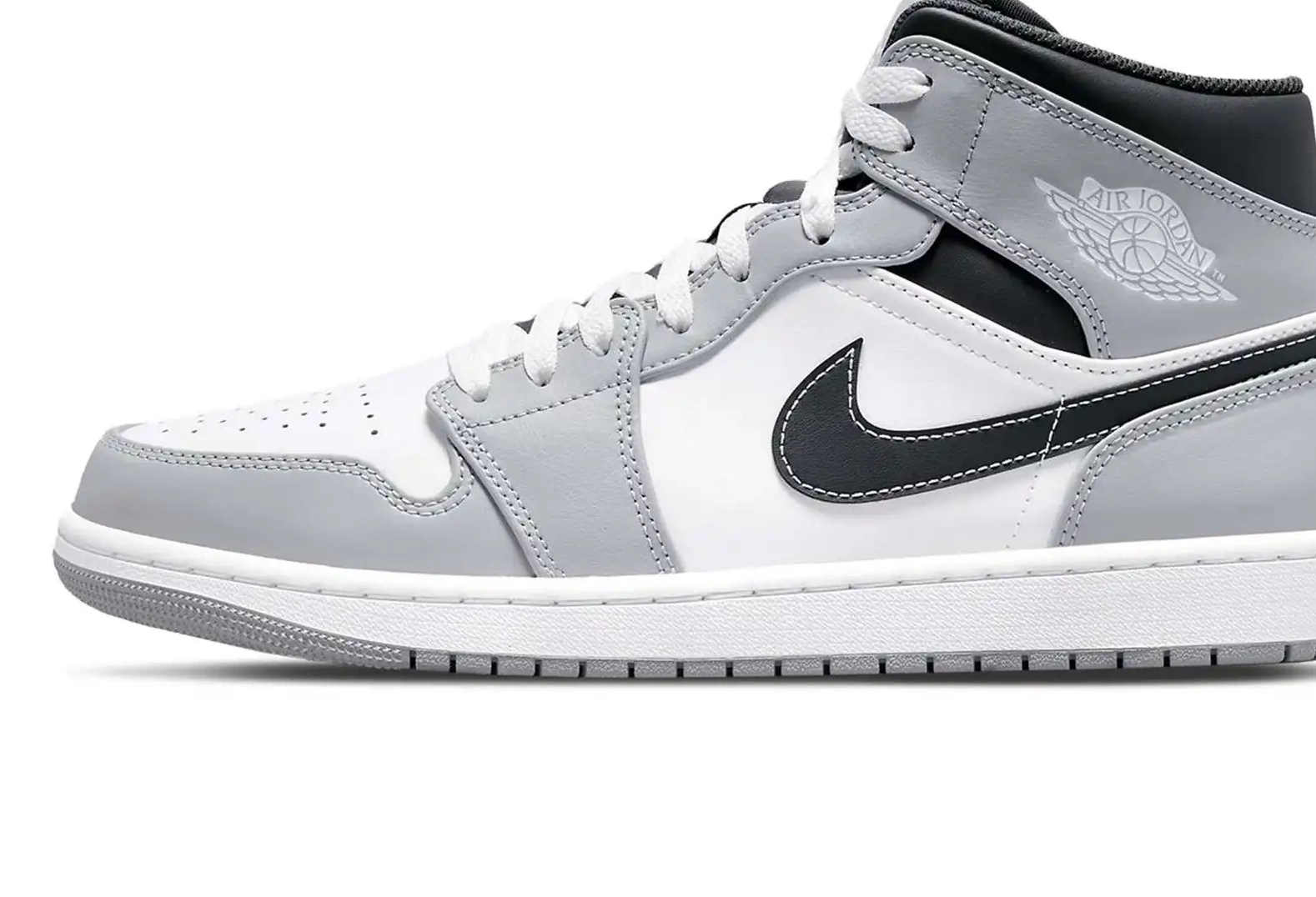 Anthracite Jordan Air 1 Light Smoke Grey Mid 0606